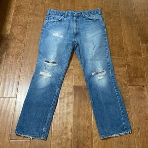 Vintage plain picket jeans